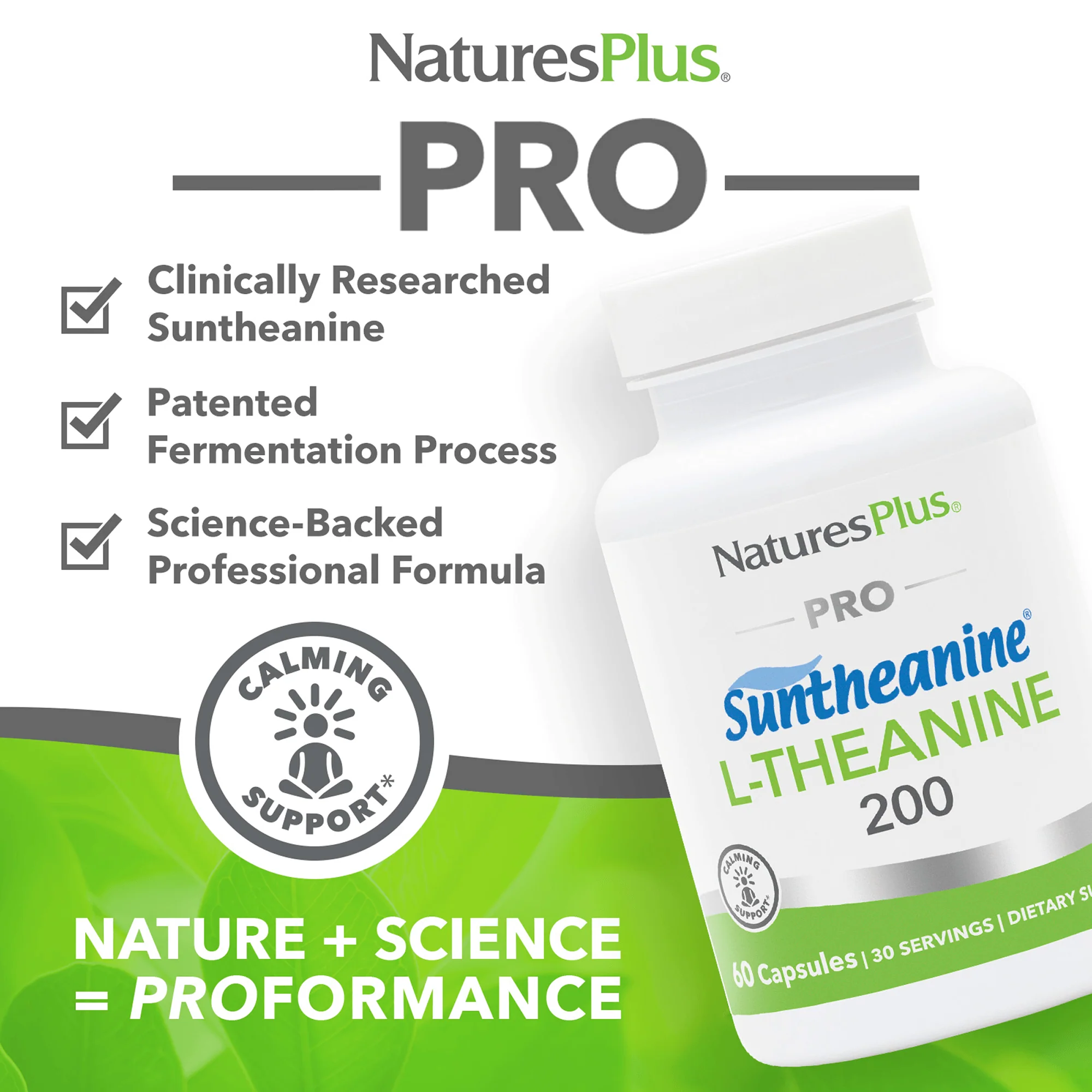 NaturesPlus PRO Suntheanine® L-Theanine 200 - Image 4