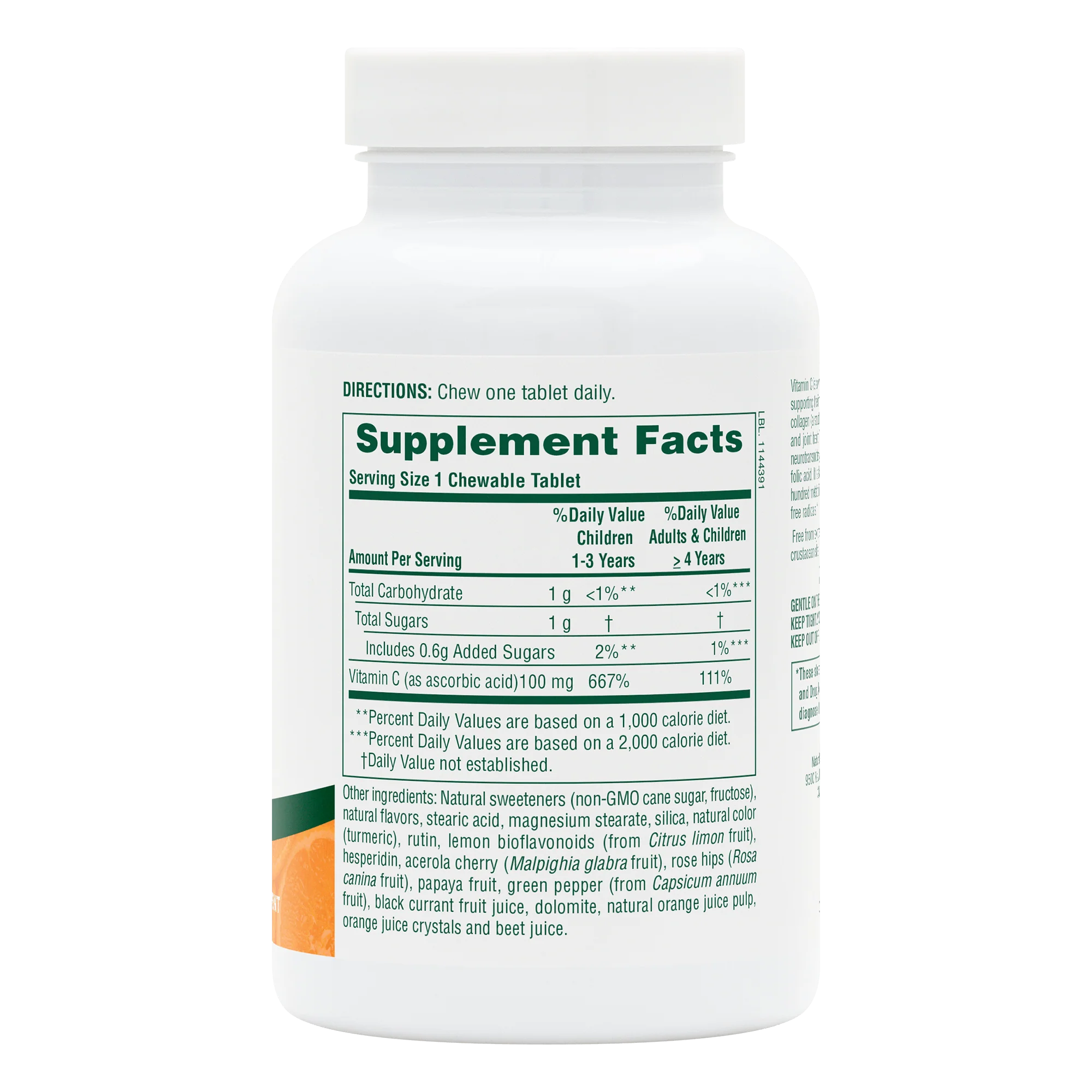 Orange Juice Jr.® Vitamin C 100 mg Chewables - Image 2