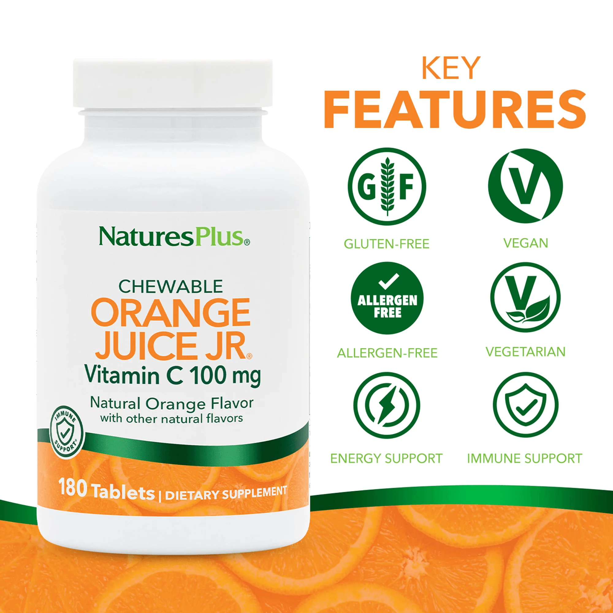 Orange Juice Jr.® Vitamin C 100 mg Chewables - Image 4