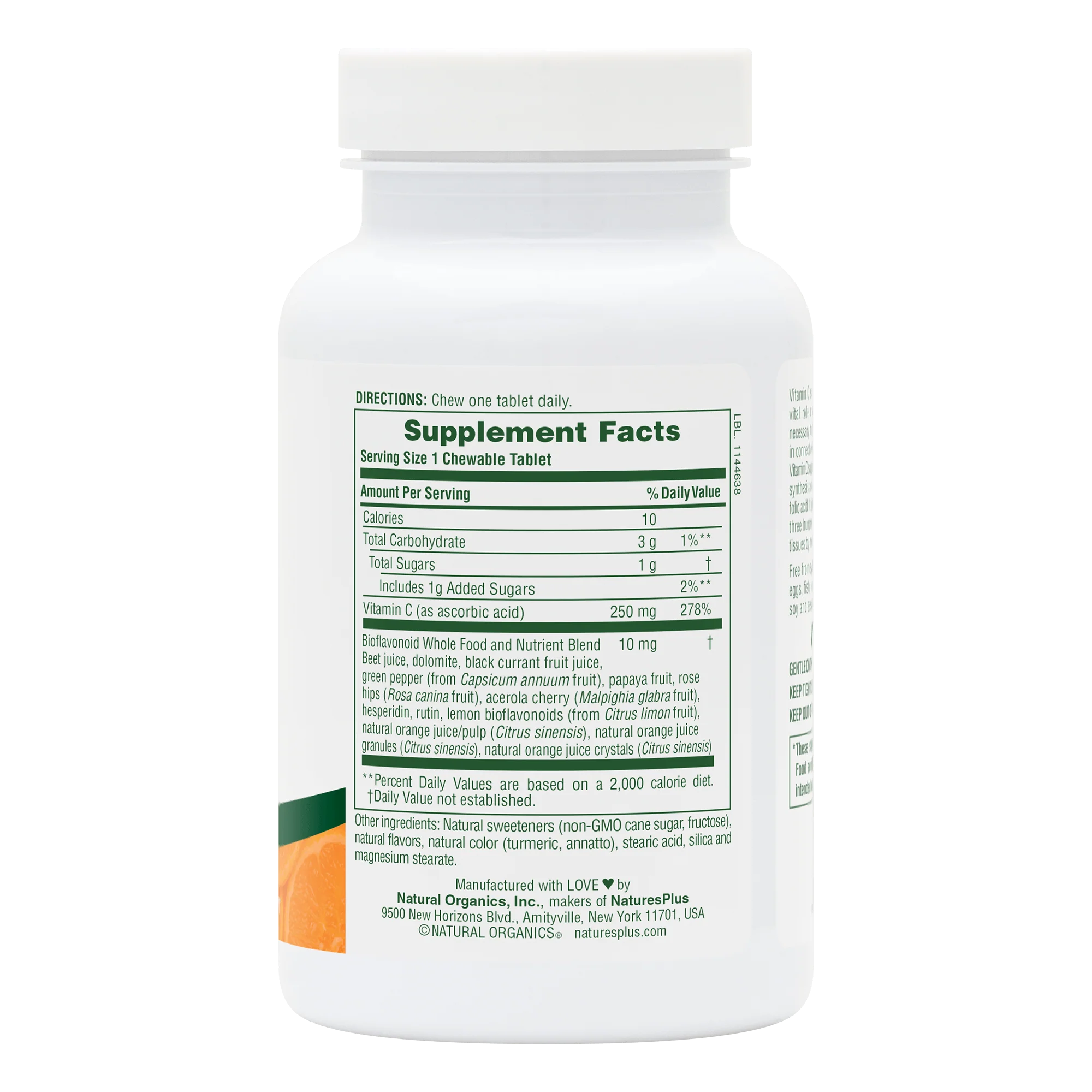 Orange Juice Vitamin C 250 mg Chewables - Image 2