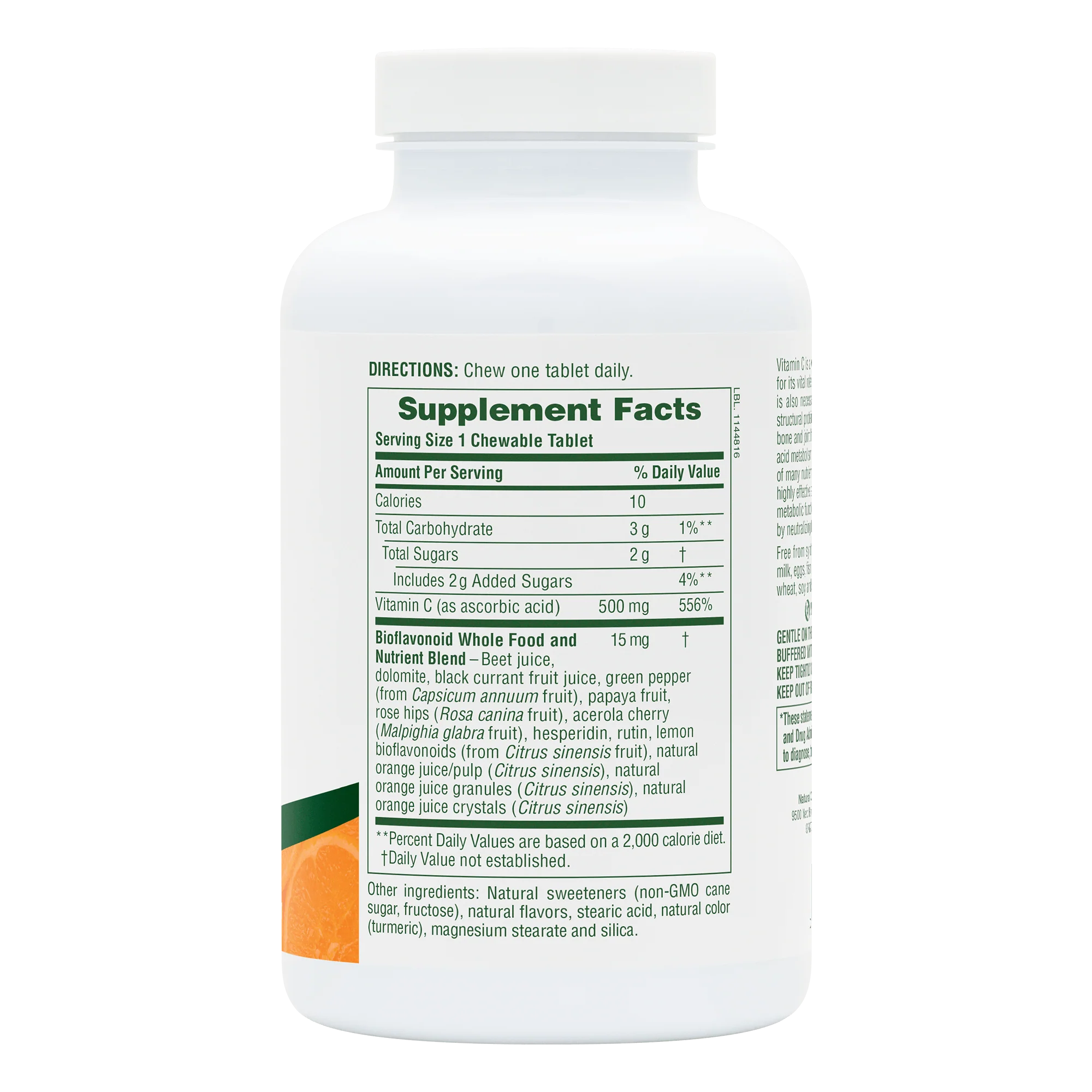Orange Juice Vitamin C 500 mg Chewables - Image 7