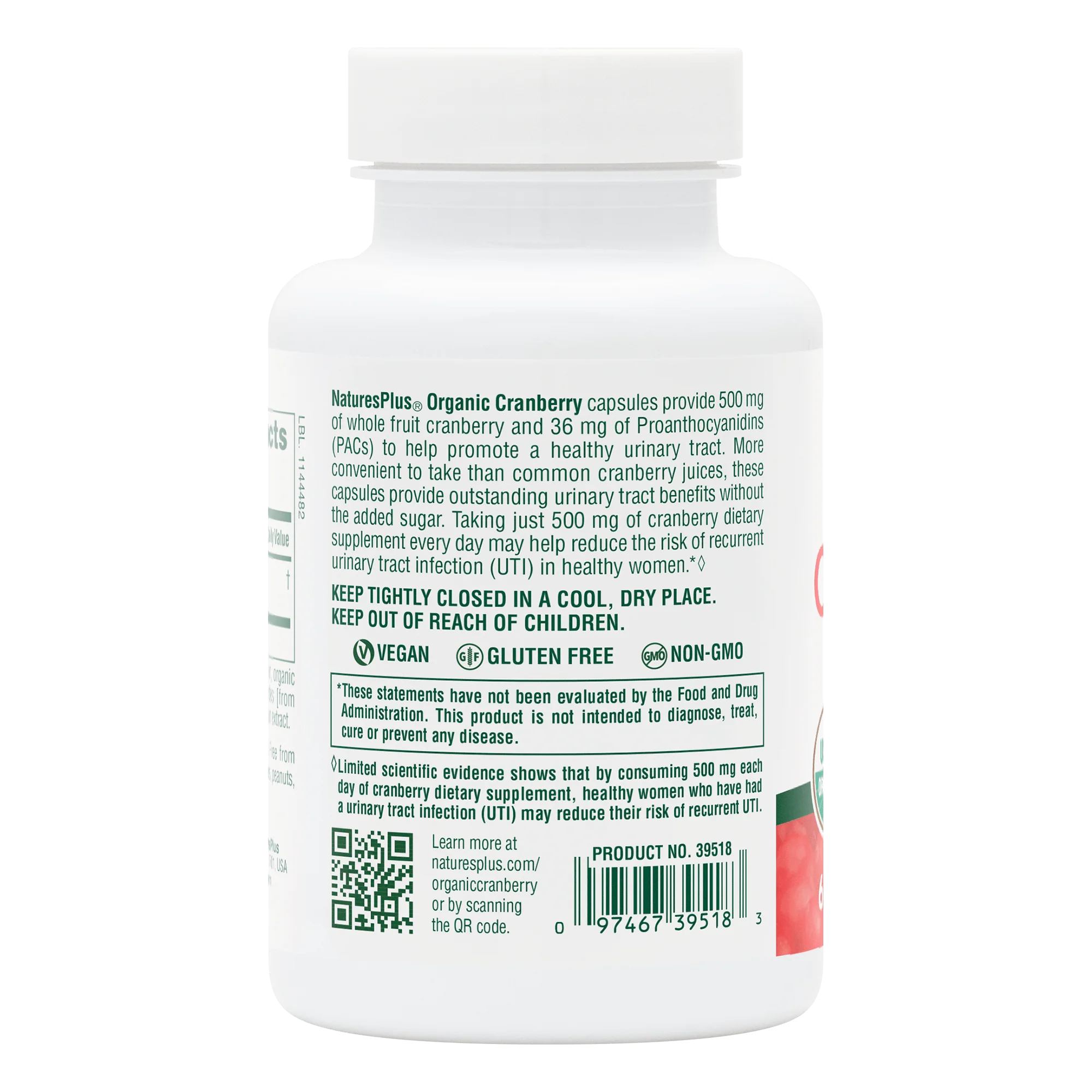 Organic Cranberry 500 mg - Image 3