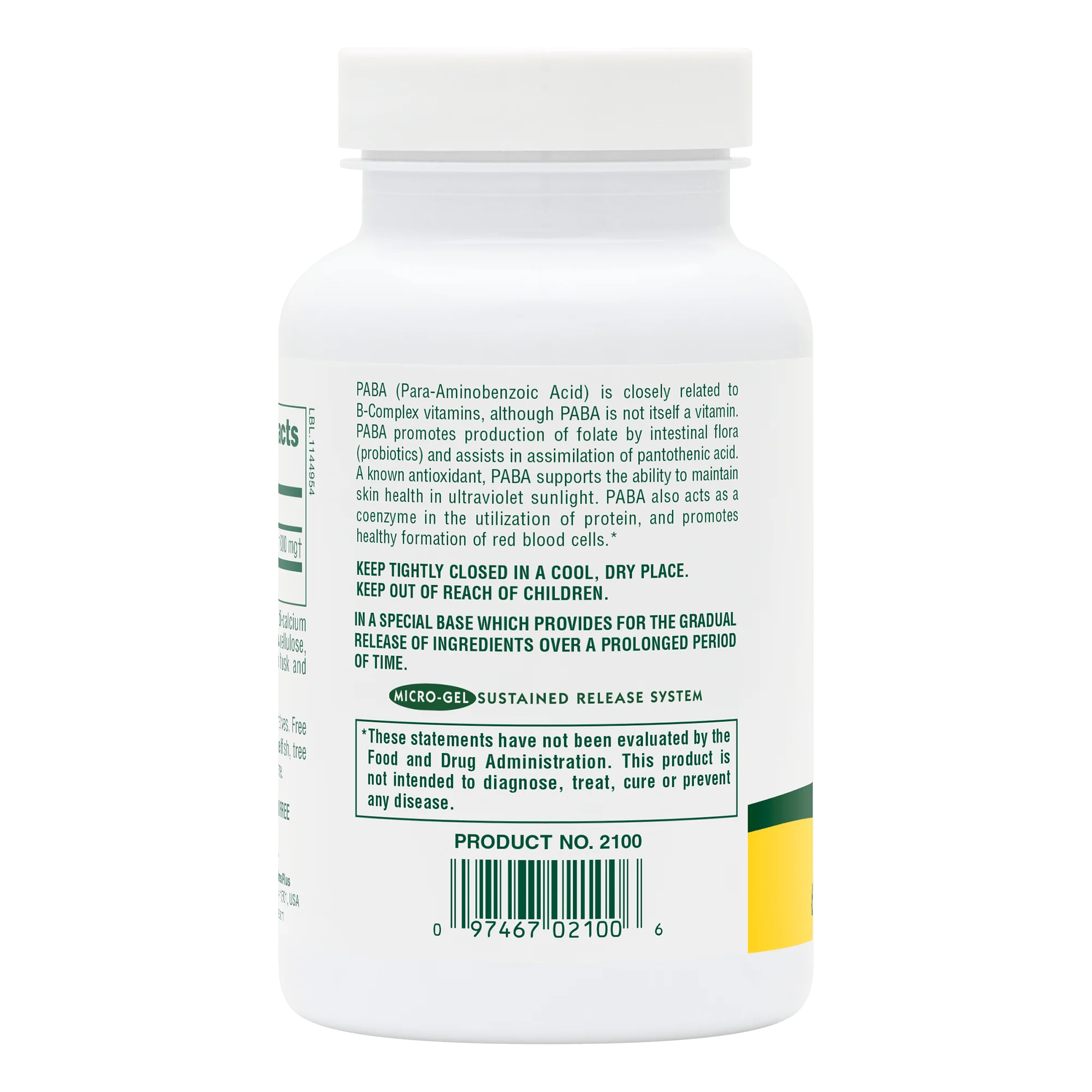 PABA 1000 mg Sustained Release Tablets - Image 3
