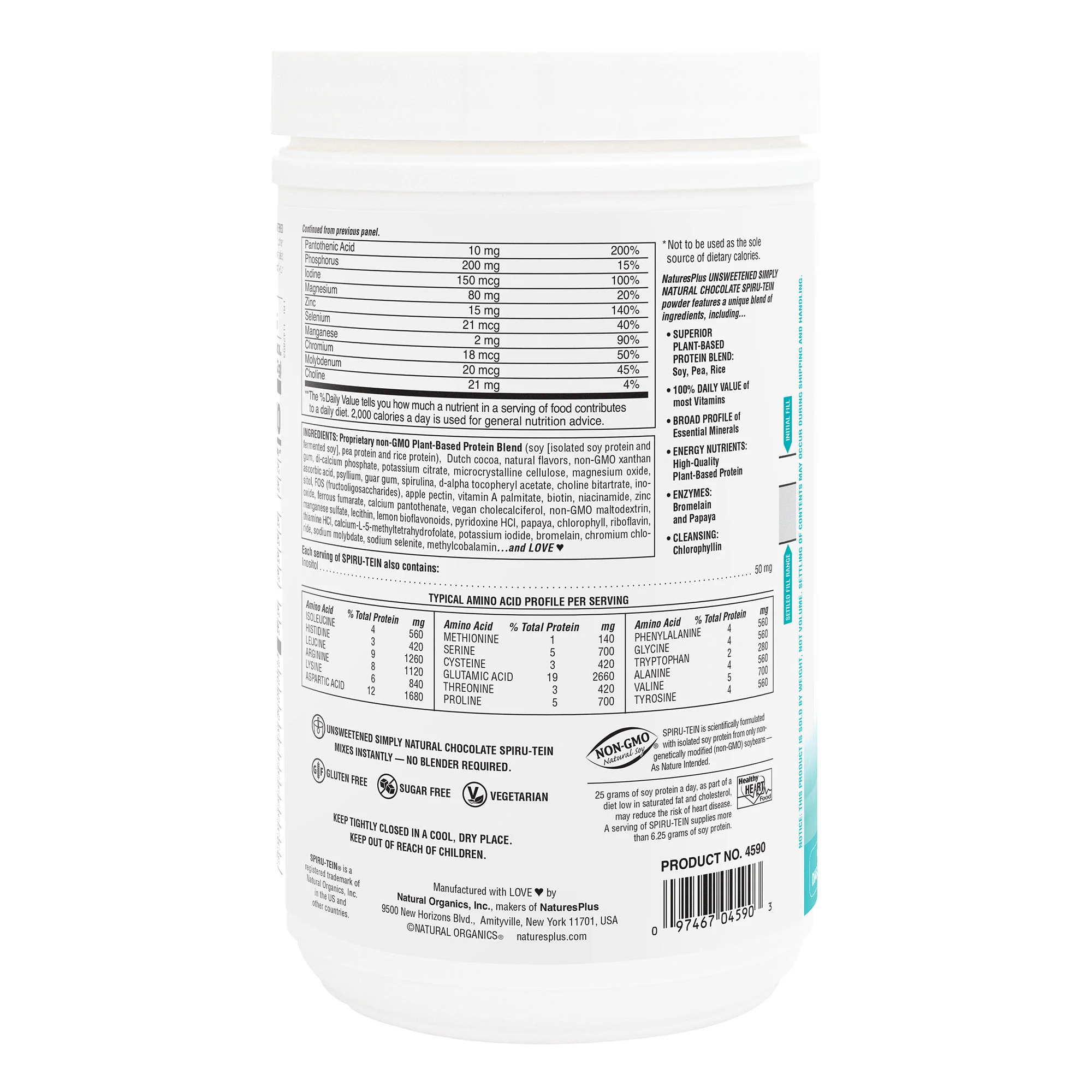 Simply Natural SPIRU-TEIN® Shake - Chocolate - Image 3