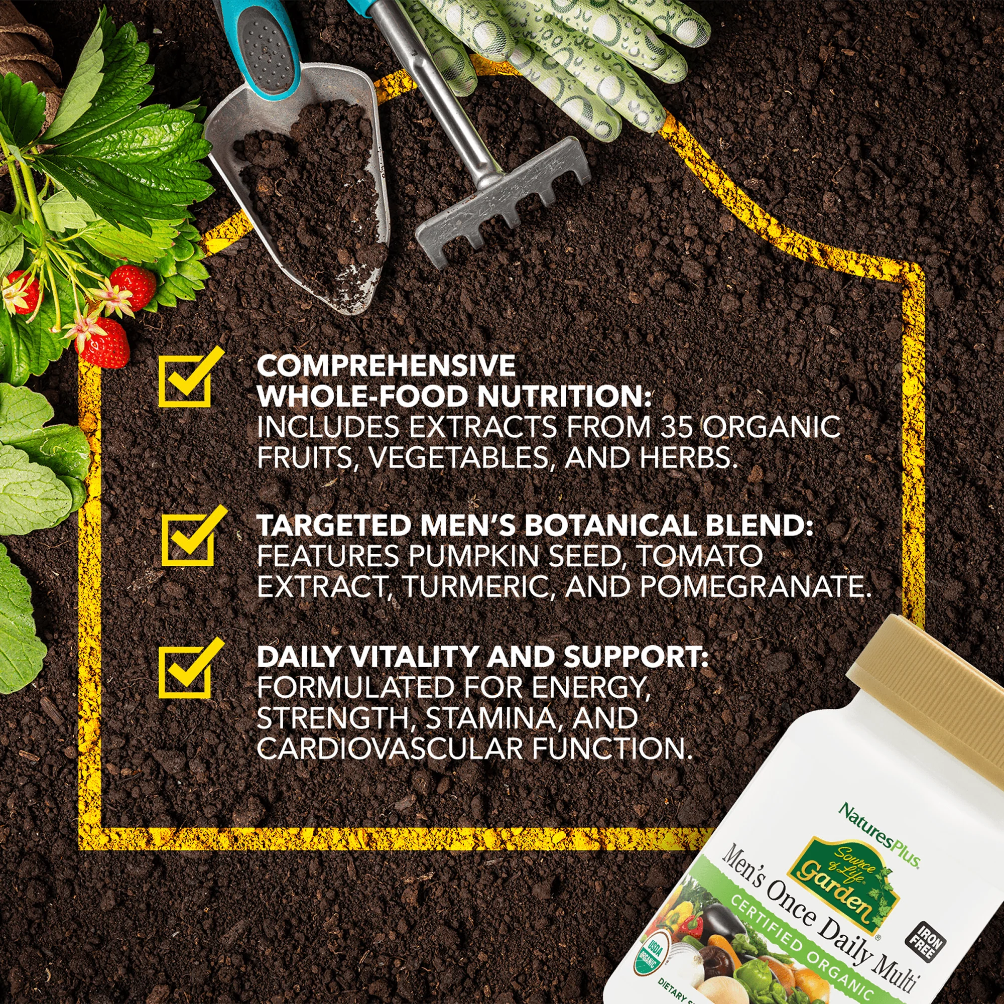 Source of Life® Garden Men’s Once Daily Multivitamin Tablets - Image 4
