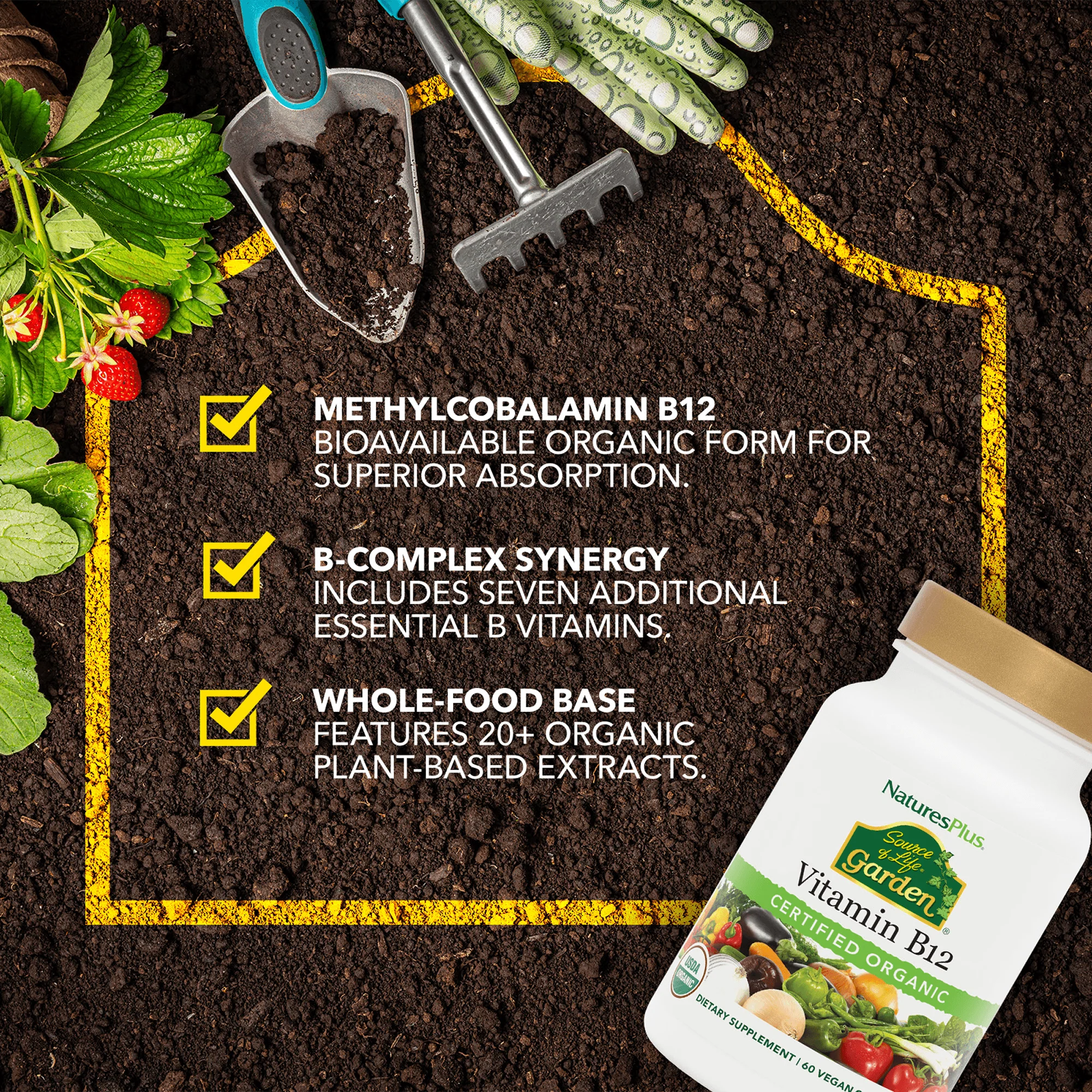 Source of Life® Garden Vitamin B12 Capsules - Image 4