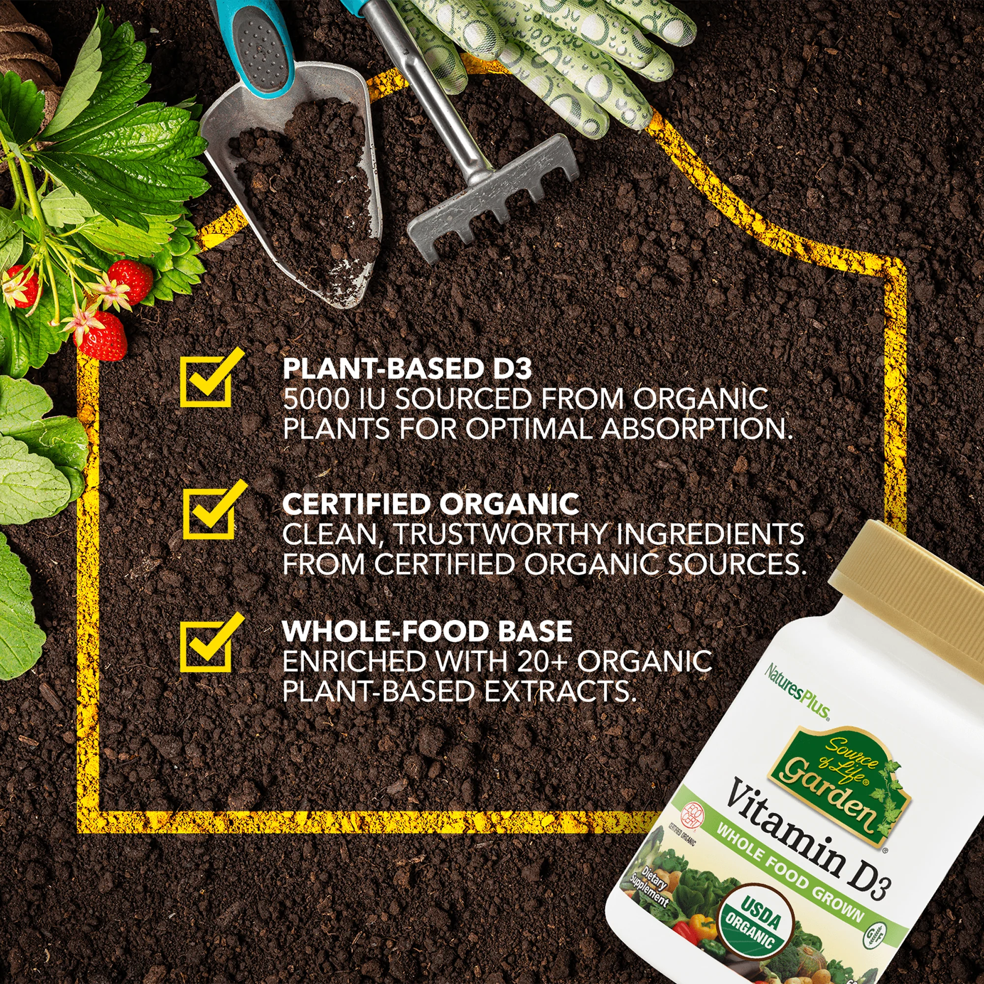Source of Life® Garden Vitamin D3 Capsules - Image 4