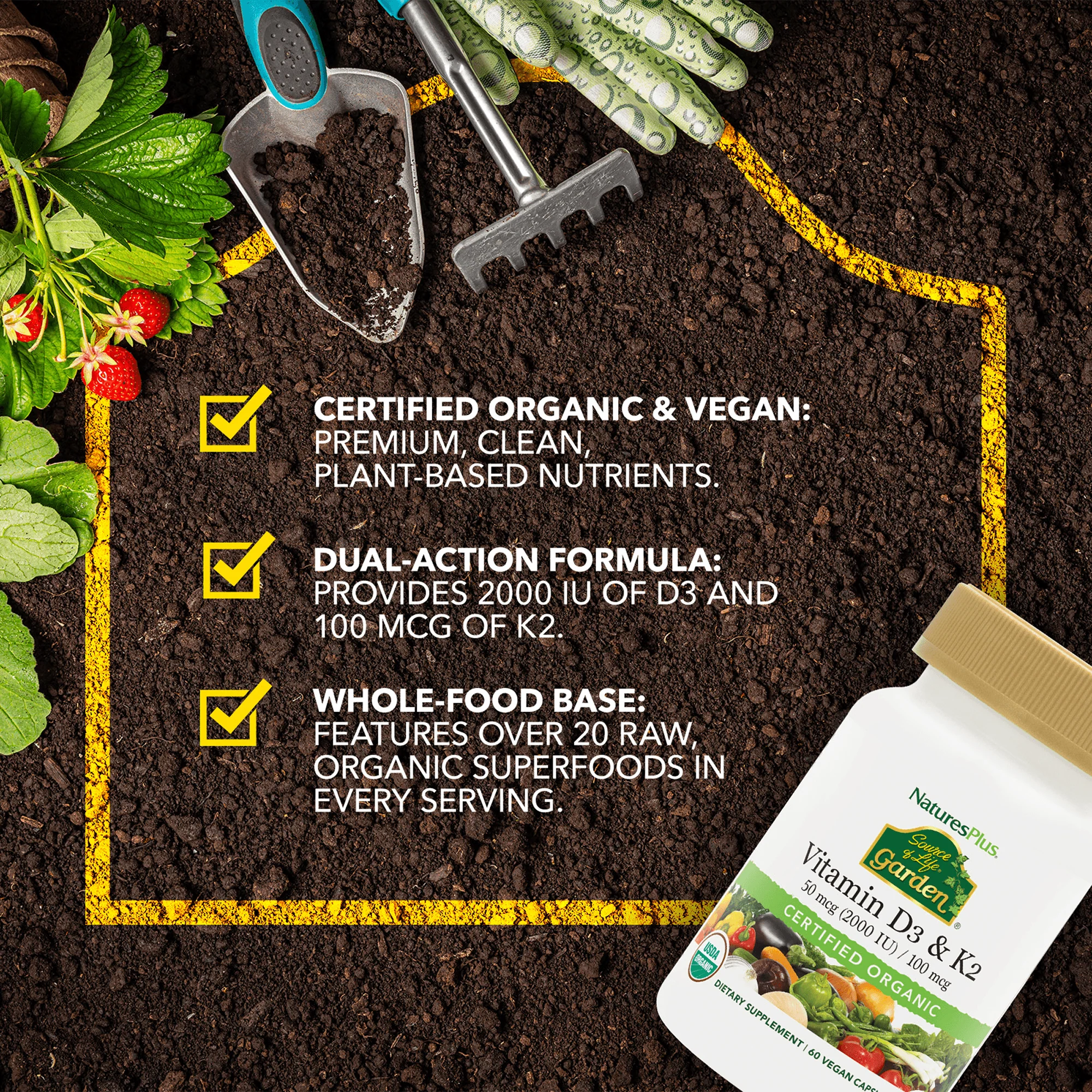 Source of Life Garden Vitamins D3 & K2 - Image 4