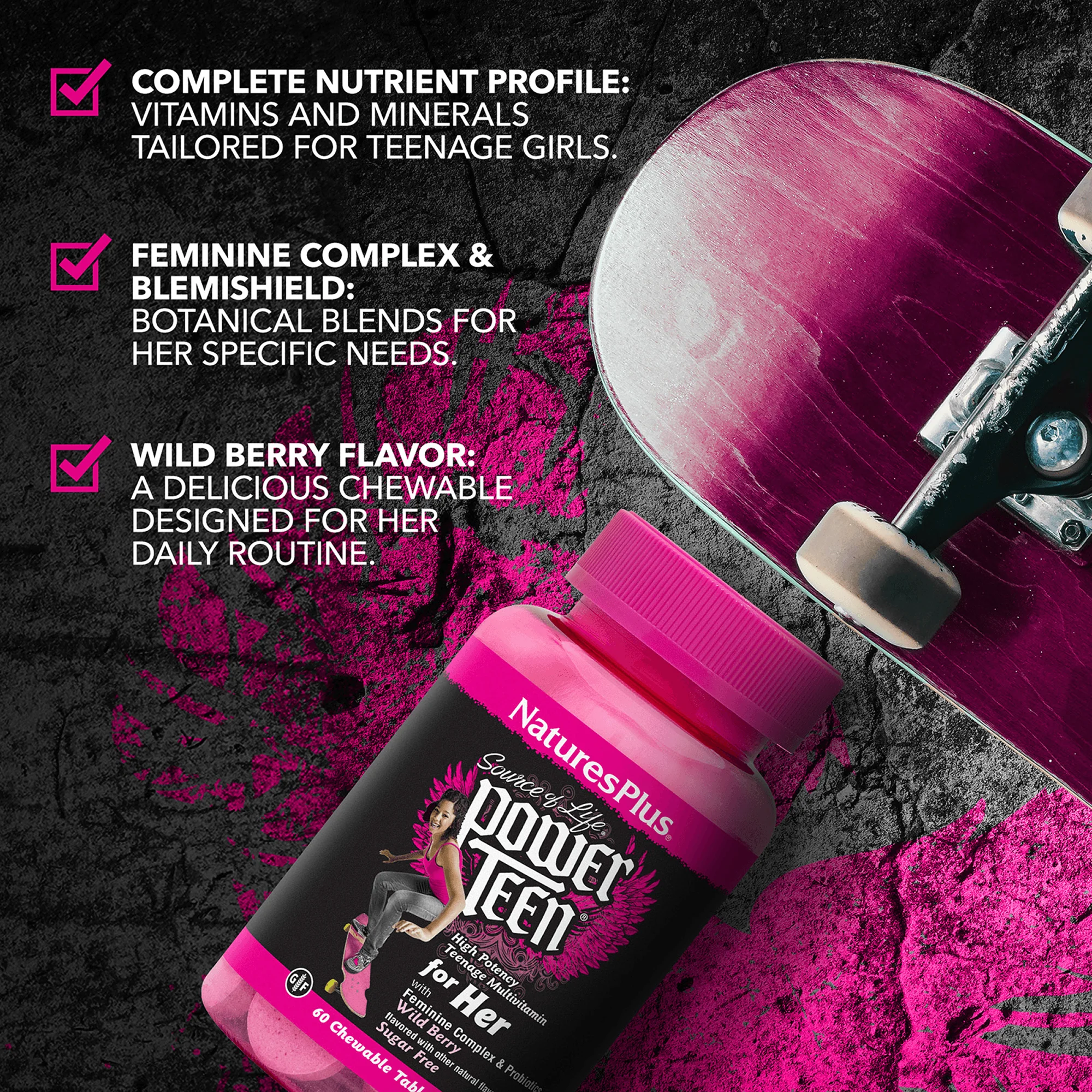 Source of Life® POWER TEEN® For Her Chewables - Image 4
