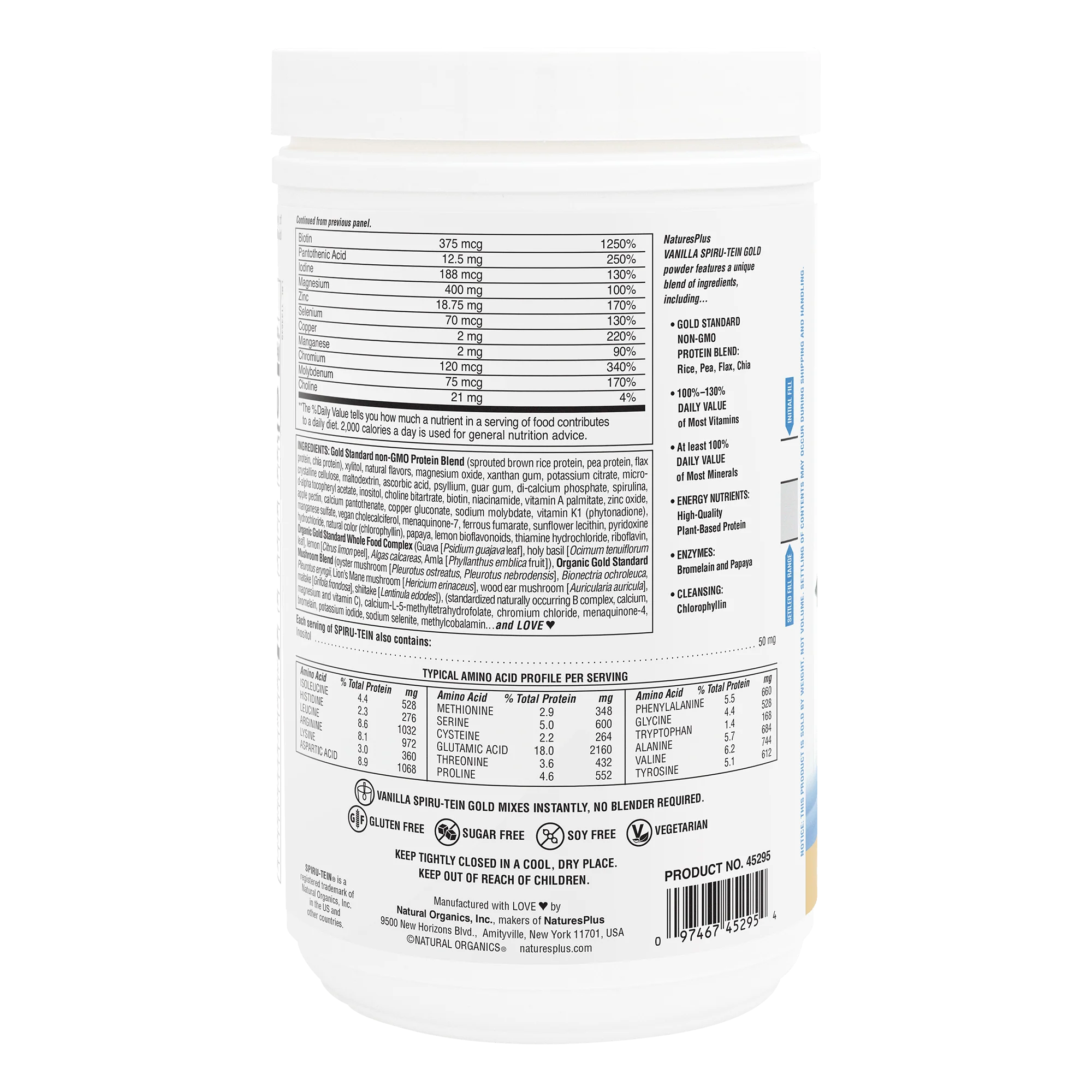 SPIRU-TEIN® GOLD Shake - Vanilla - Image 3