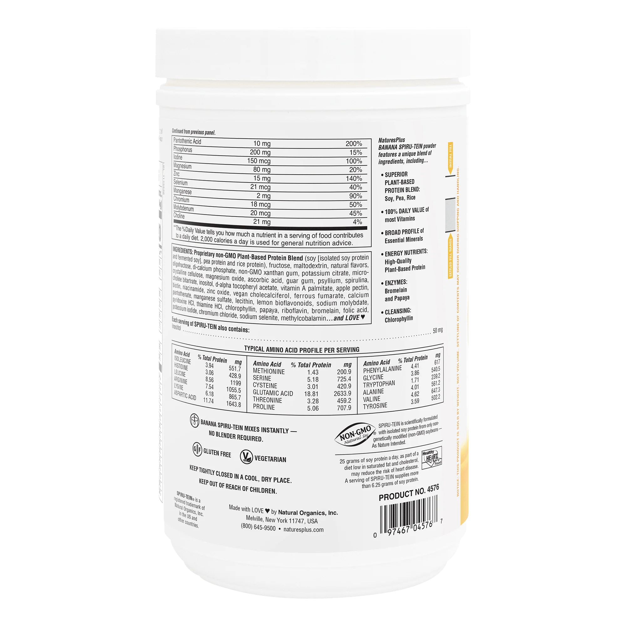 SPIRU-TEIN® Protein Powder Meal** - Banana - Image 3