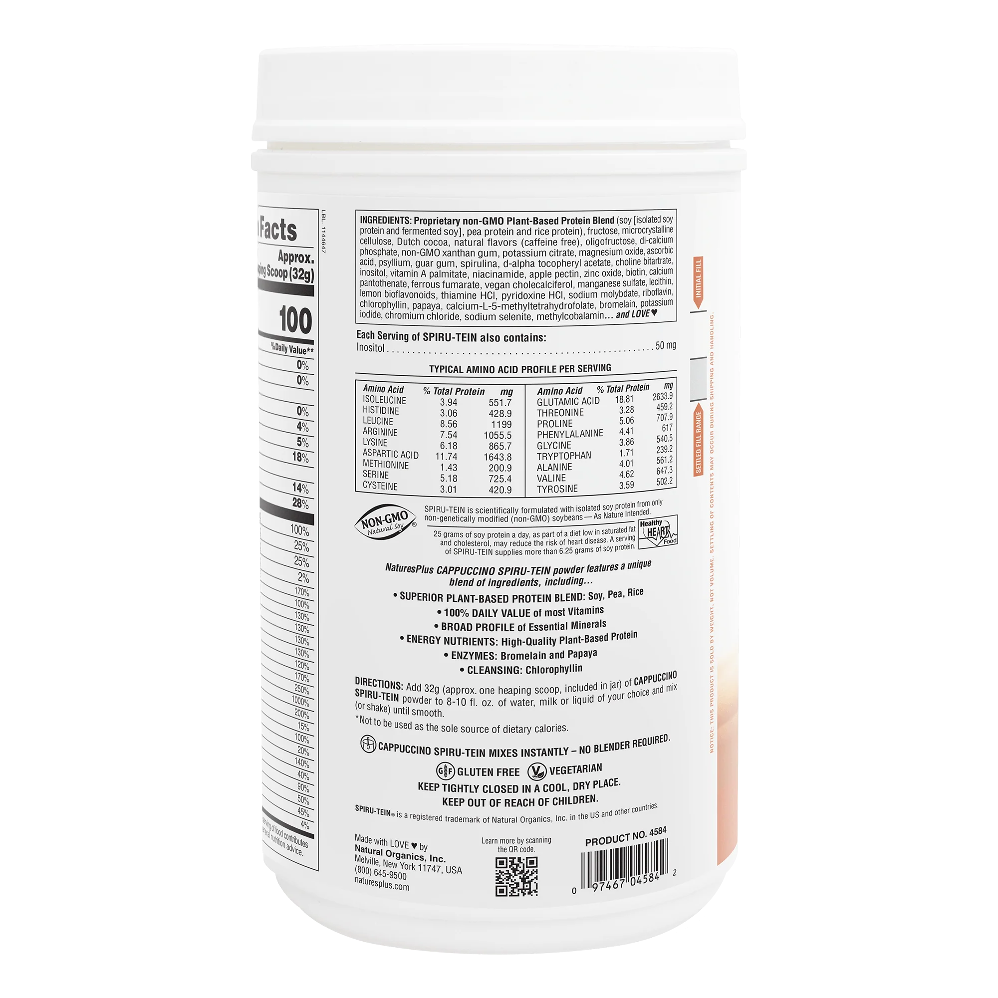 SPIRU-TEIN® Protein Powder Meal** - Cappuccino - Image 6