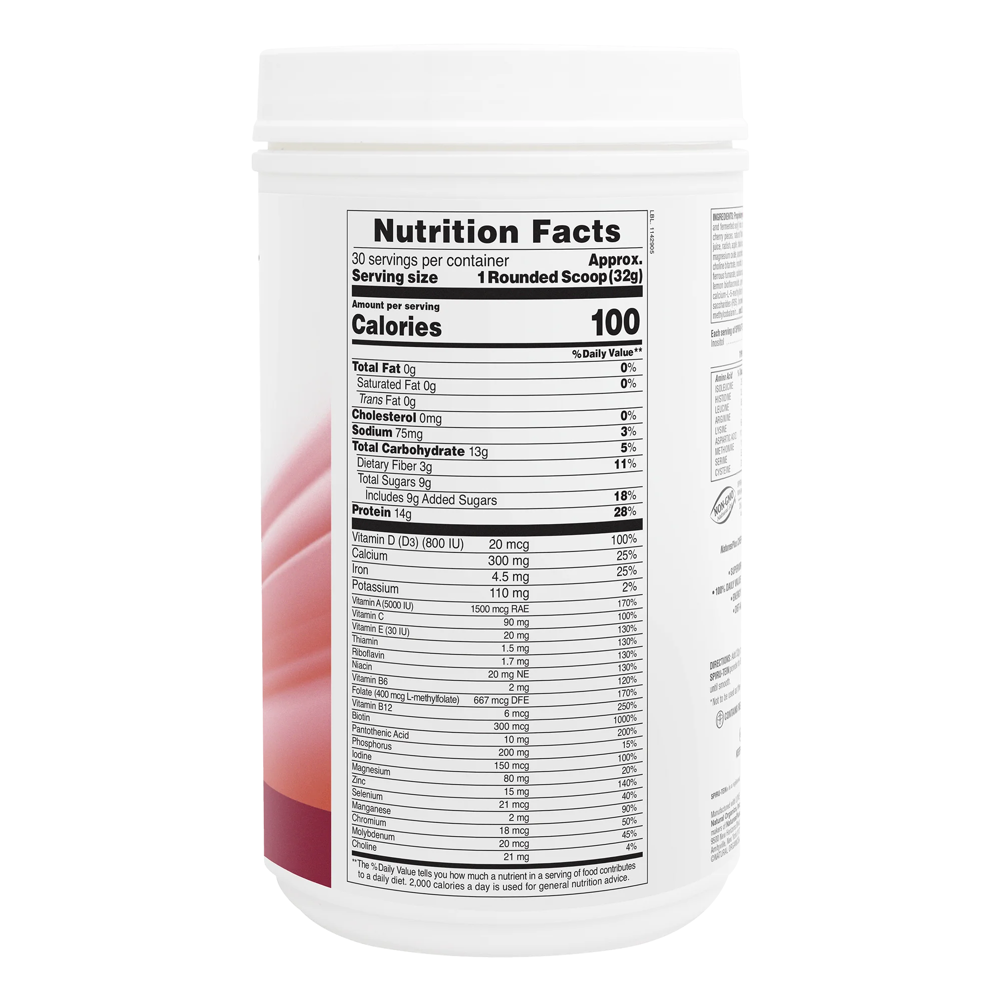 SPIRU-TEIN® Protein Powder Meal** - Cherries Jubilee - Image 2