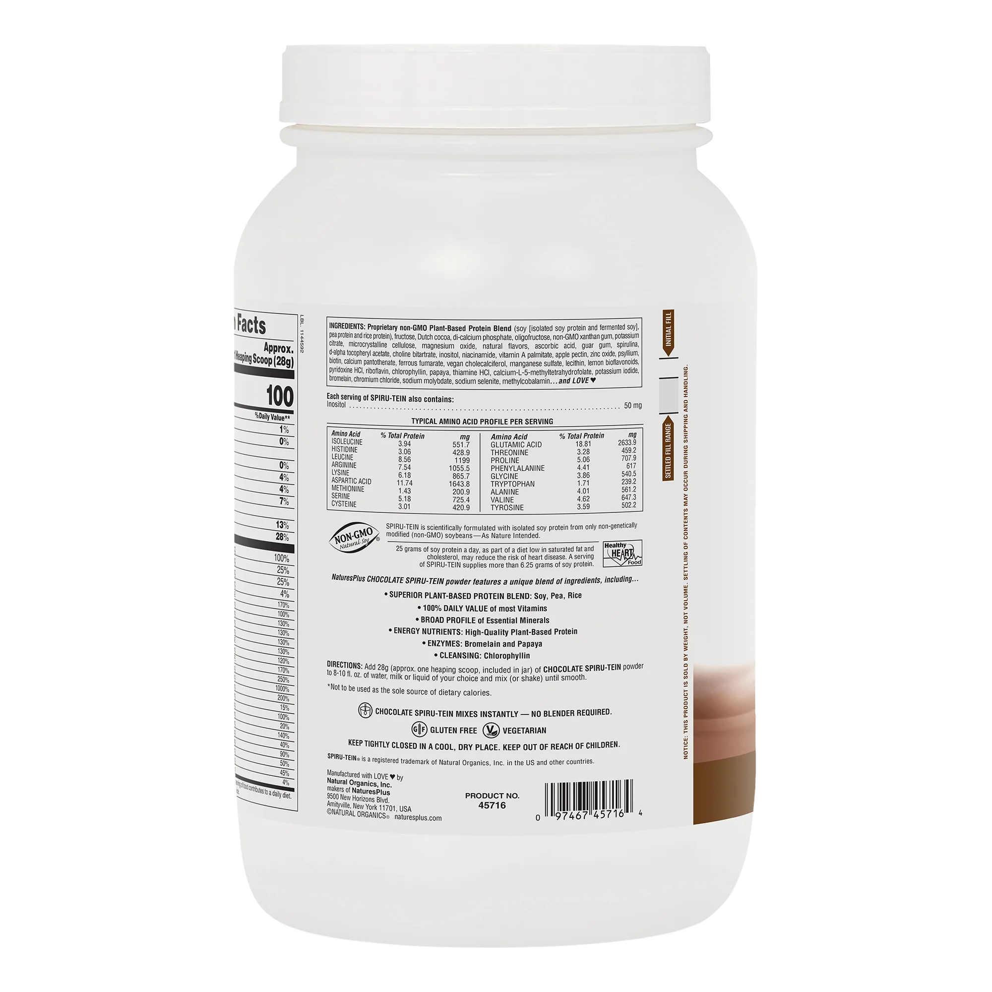 SPIRU-TEIN® Protein Powder Meal** - Chocolate - Image 13