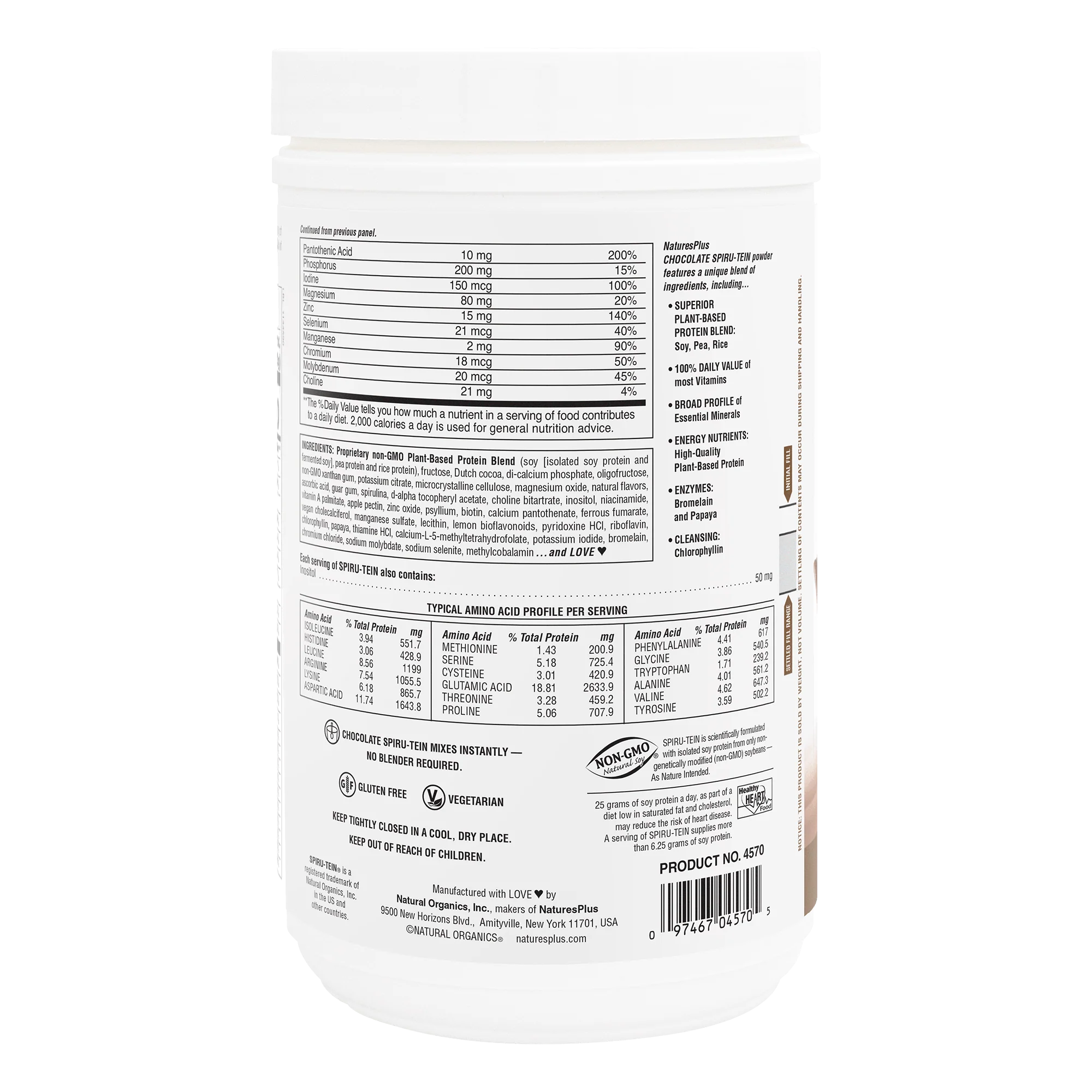 SPIRU-TEIN® Protein Powder Meal** - Chocolate - Image 3