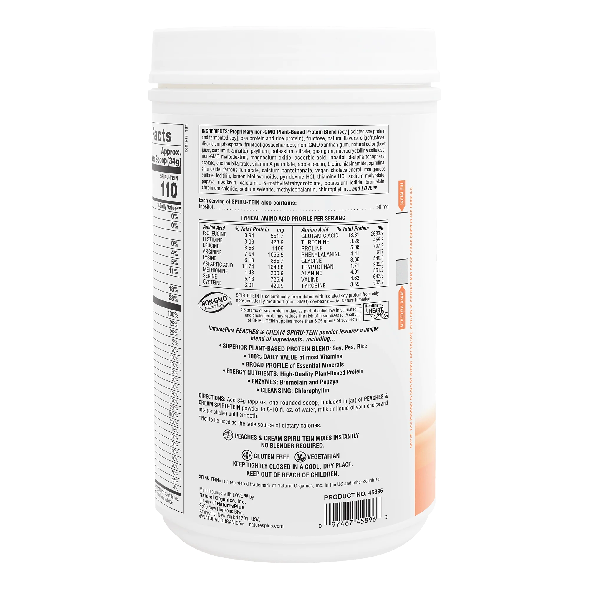 SPIRU-TEIN® Protein Powder Meal** - Peaches & Cream - Image 6