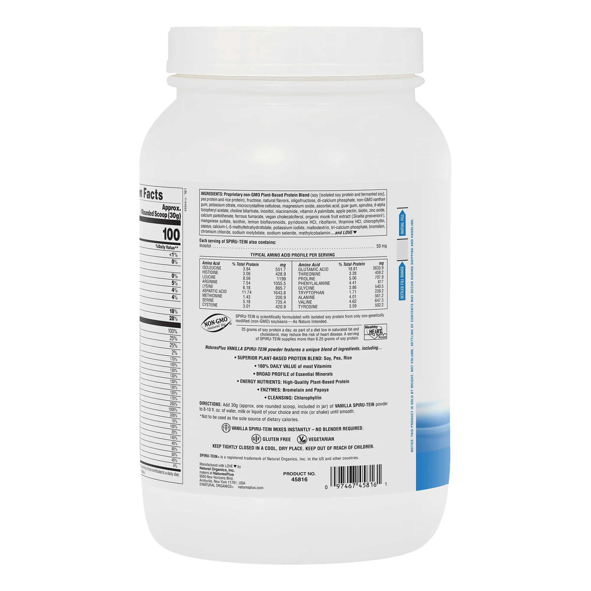 SPIRU-TEIN® Protein Powder Meal** - Vanilla - Image 13