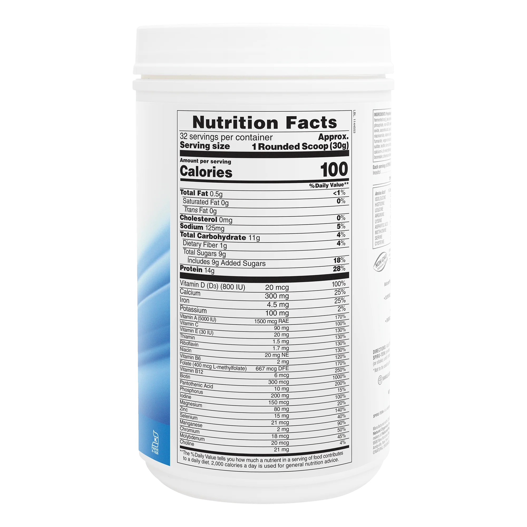 SPIRU-TEIN® Protein Powder Meal** - Vanilla - Image 7