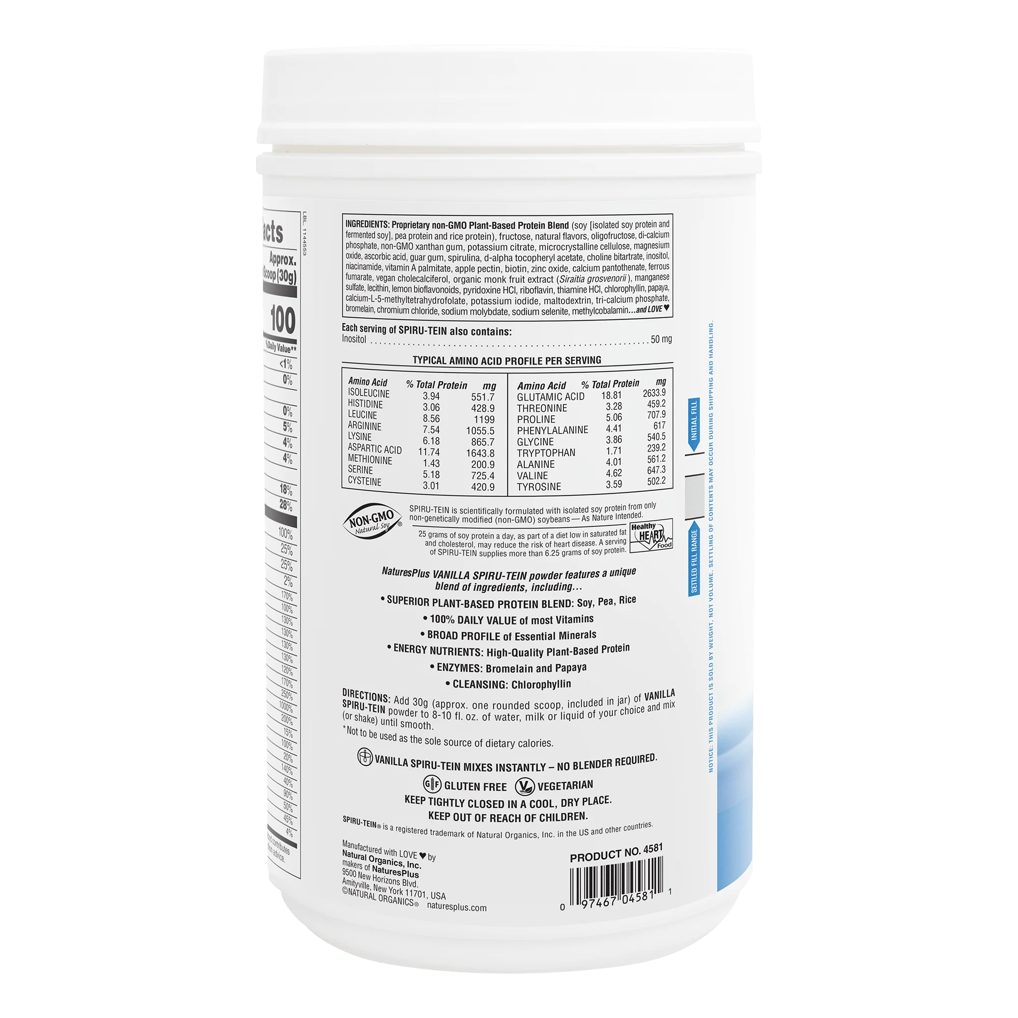 SPIRU-TEIN® Protein Powder Meal** - Vanilla - Image 8