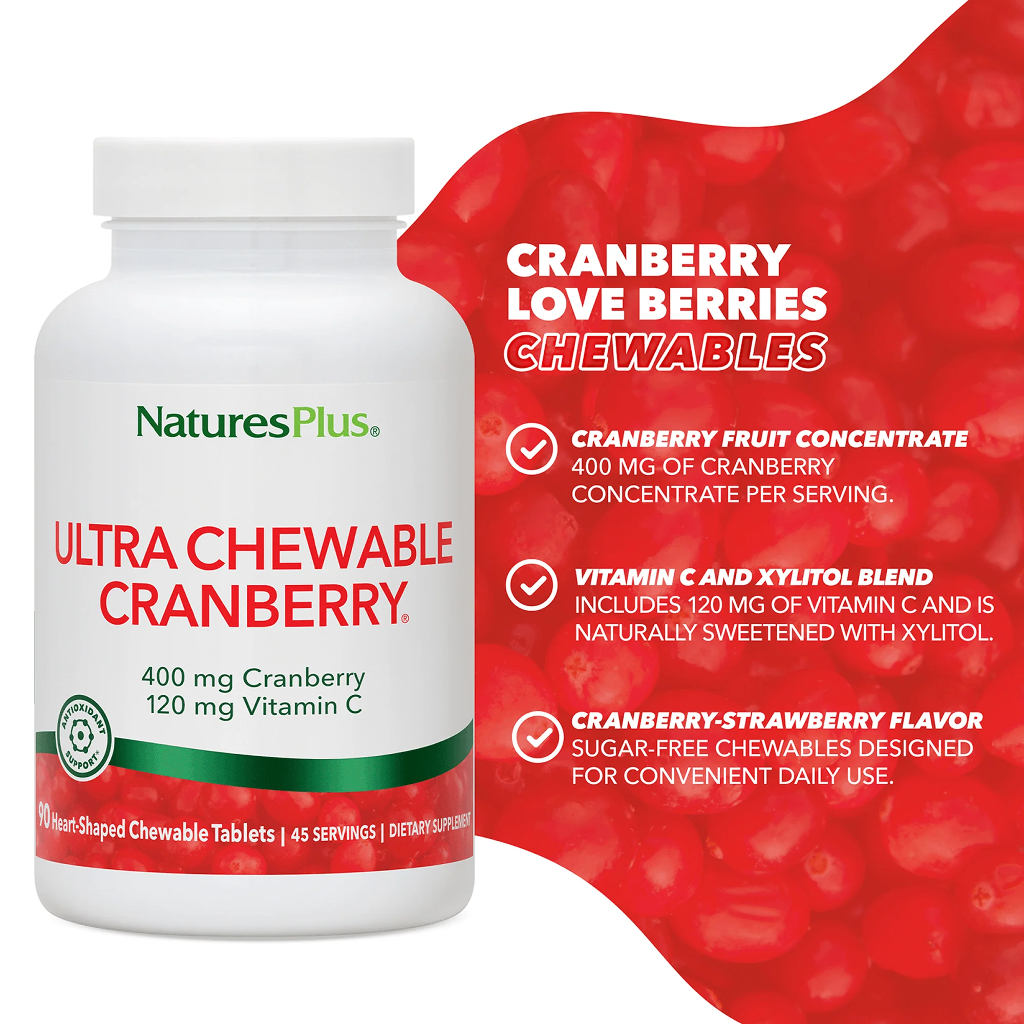 Ultra Chewable Cranberry® Love Berries® Tablets - Image 4