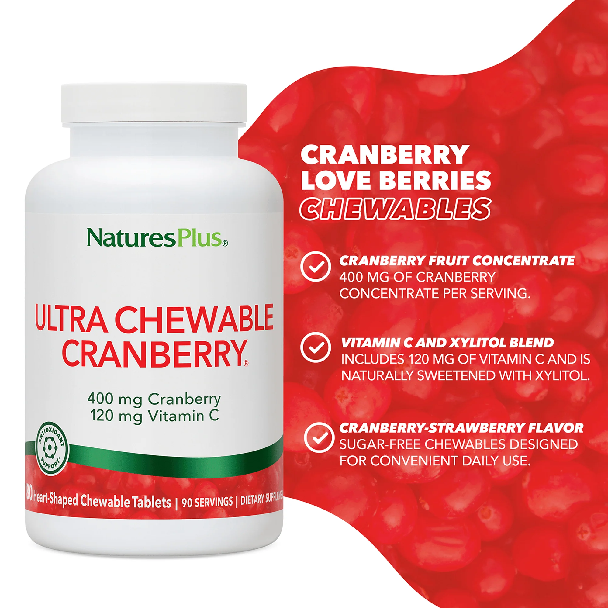 Ultra Chewable Cranberry® Love Berries® Tablets - Image 9