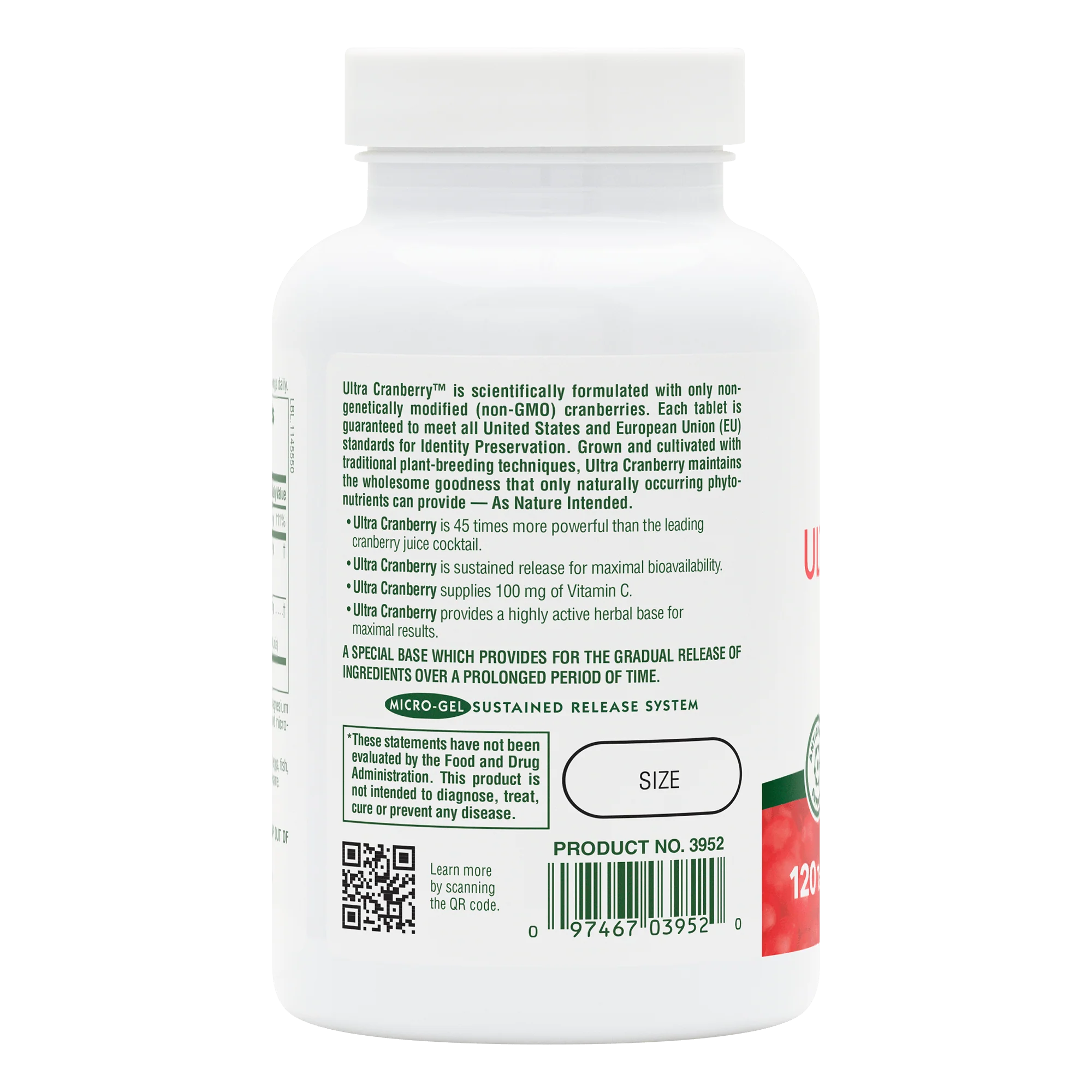 Ultra Cranberry® Sustained Release Tablets - Image 3