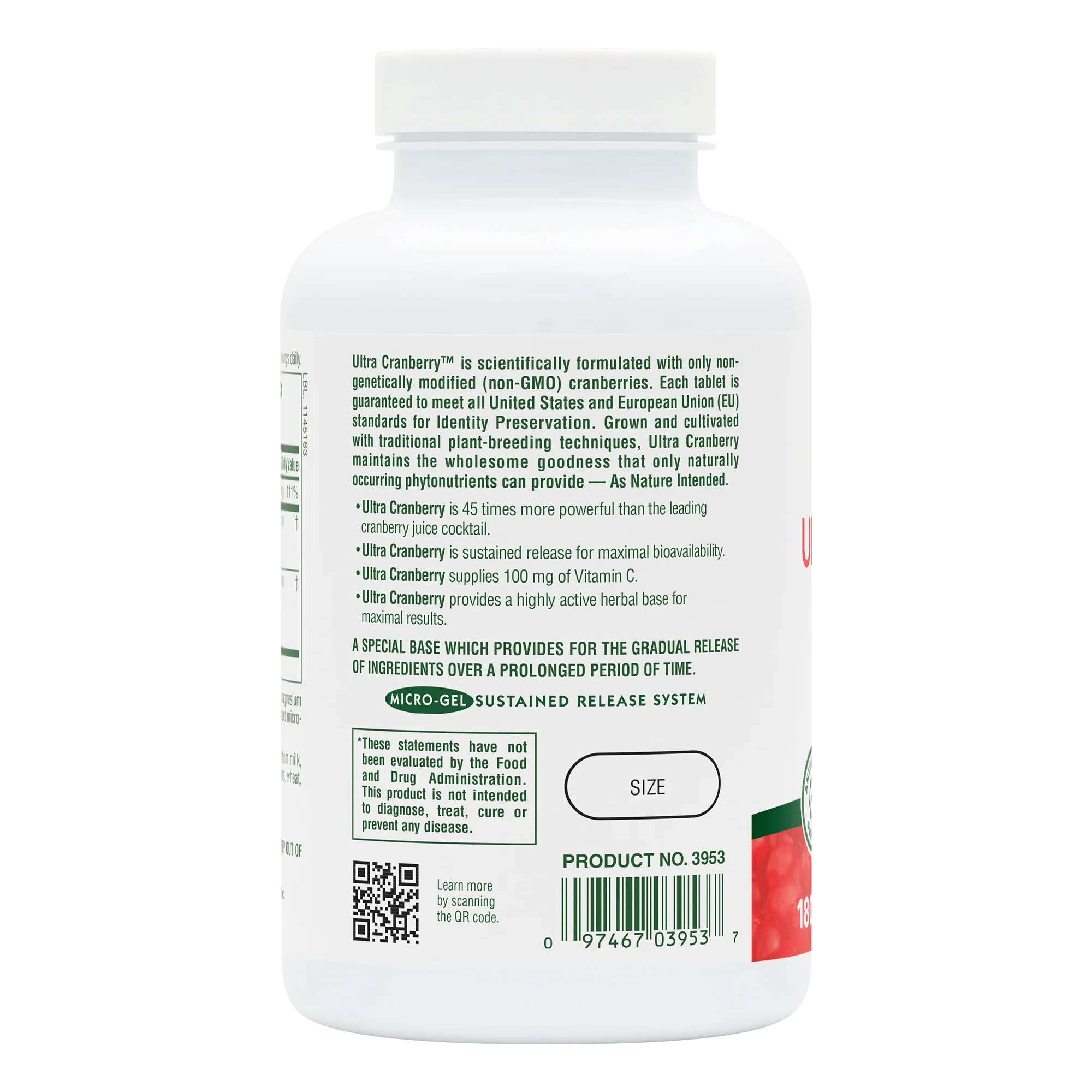 Ultra Cranberry® Sustained Release Tablets - Image 8