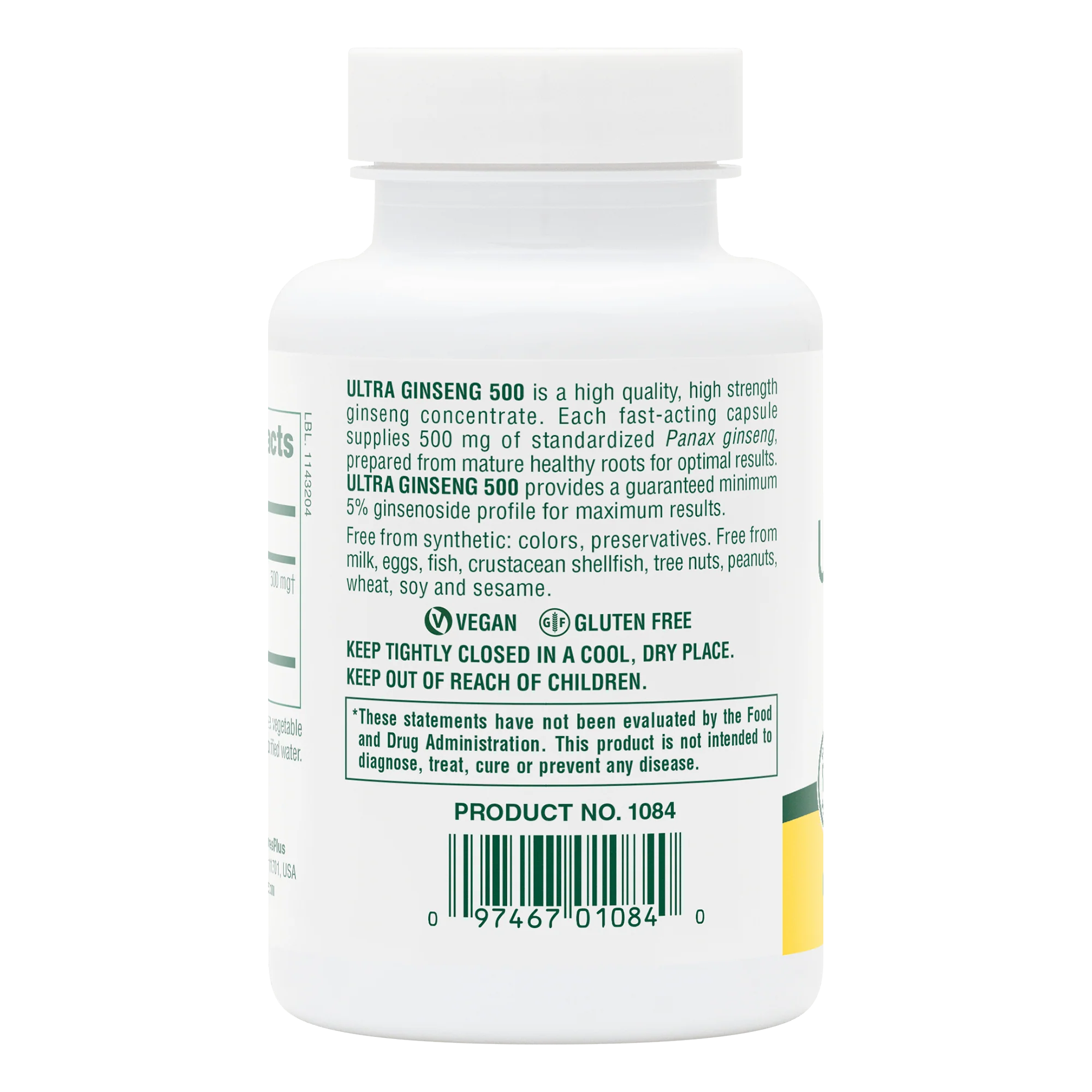 Ultra Ginseng 500 Capsules - Image 3