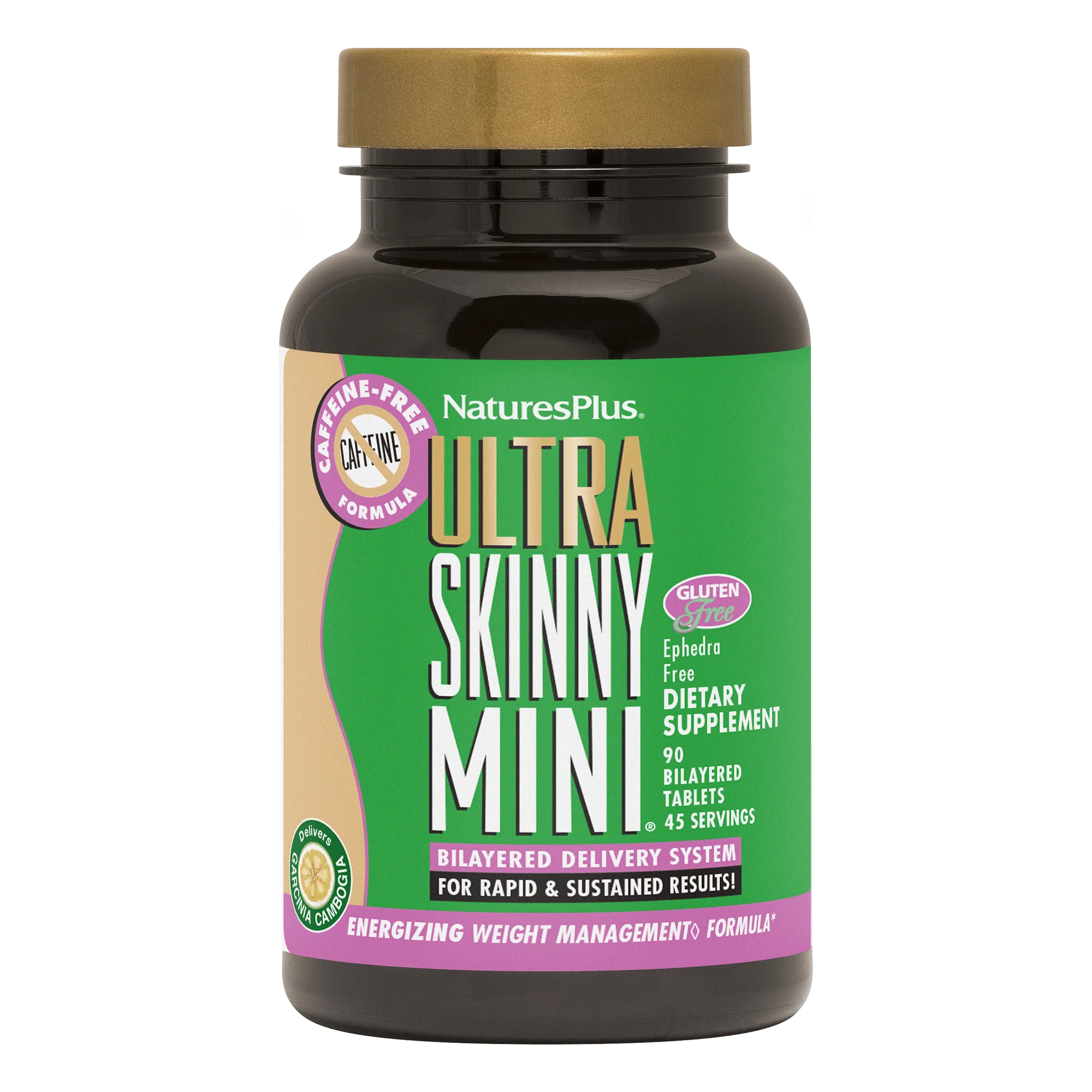 Ultra SKINNY MINIĀ® Caffeine-Free Bi-Layered Tablets