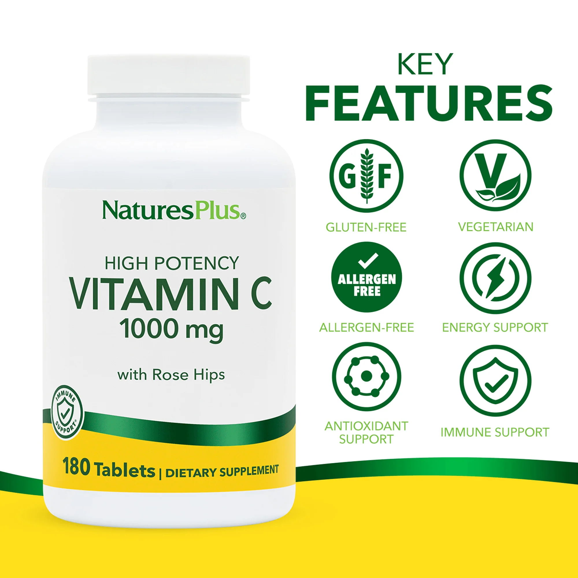 Vitamin C 1000 mg with Rose Hips Tablets - Image 4